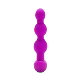 b-Vibe Triplet Rechargeable Remote-Controlled Vibrating Anal Beads Plug Fuchsia