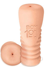 Boy 19 Teen Twink Anal Stroker Chad Piper Ivory, a lifelike anal masturbator for realistic solo play.