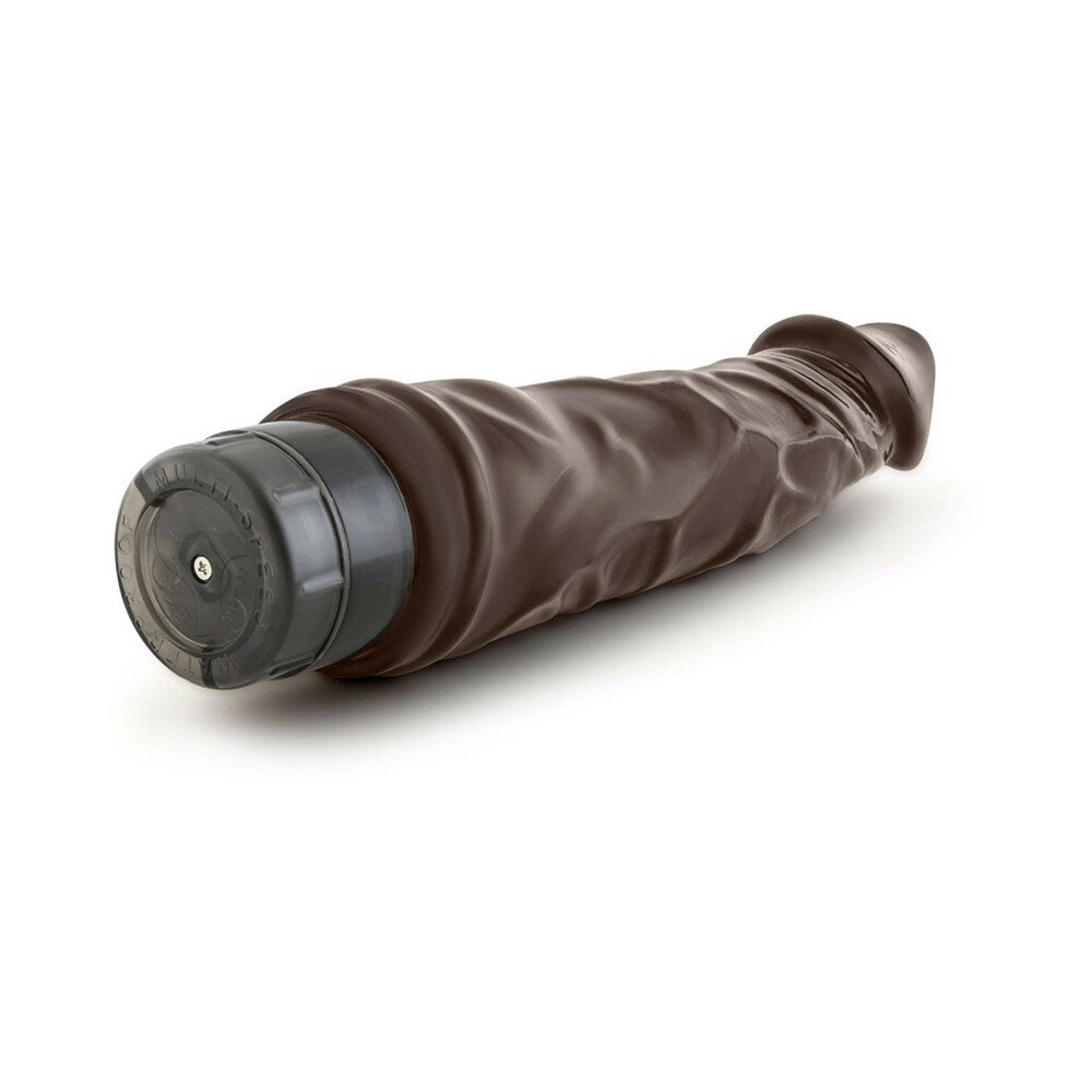 Dr. Skin Vibe 6 Realistic 8.75 inches Vibrating Dildo Brown