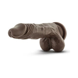 Dr. Skin Stud Muffin Realistic 8.5 inches Dildo with Balls Brown