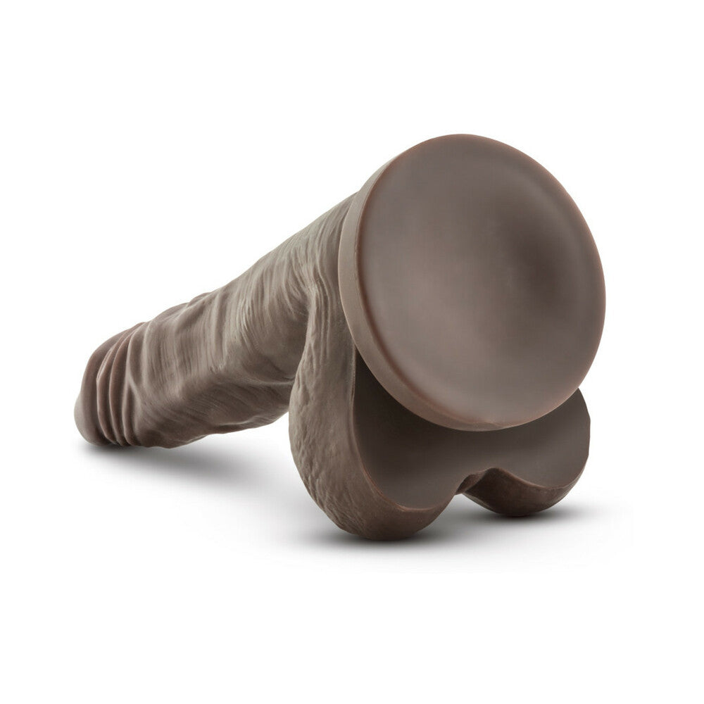 Dr. Skin Stud Muffin Realistic 8.5 inches Dildo with Balls Brown