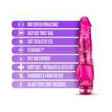 Blush Glow Dicks The Banger Realistic 8 inches Vibrating Dildo Pink