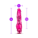 Blush Glow Dicks The Banger Realistic 8 inches Vibrating Dildo Pink