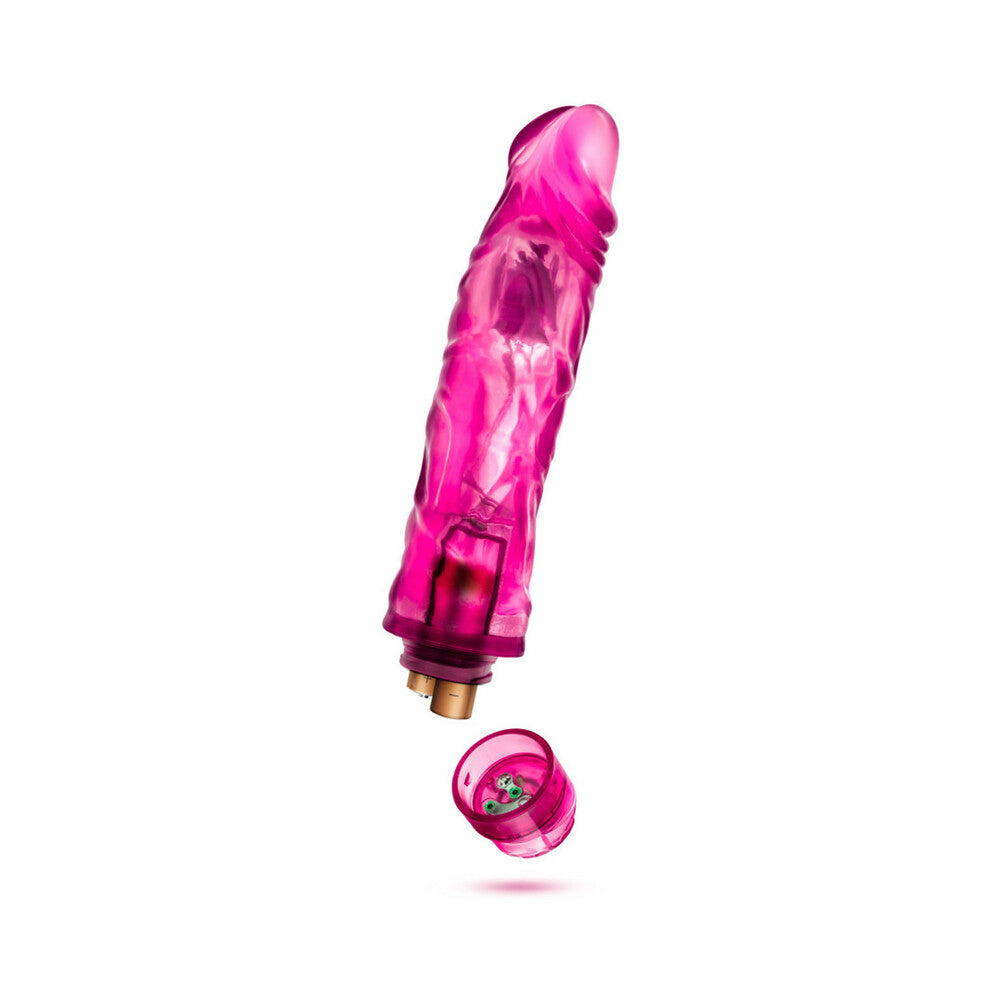 Blush Glow Dicks The Drop Realistic 8.5 inches Vibrating Dildo Pink