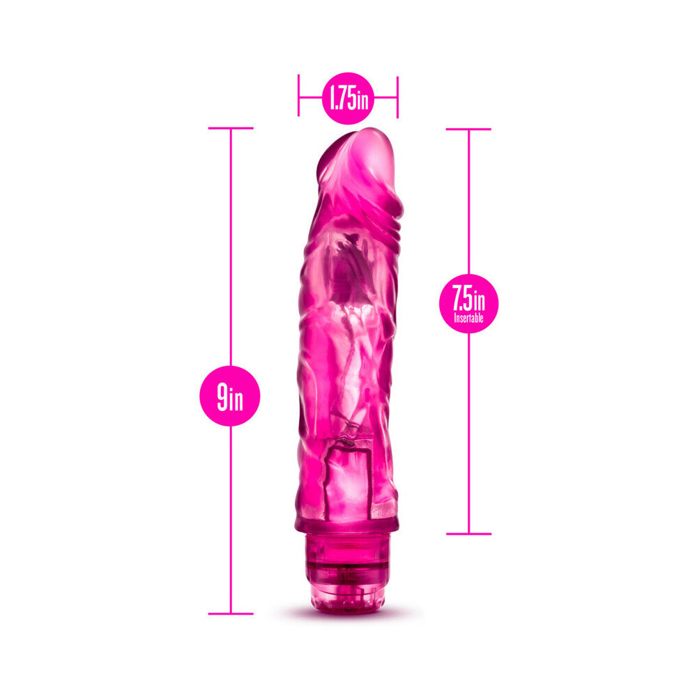 Blush Glow Dicks The Drop Realistic 8.5 inches Vibrating Dildo Pink