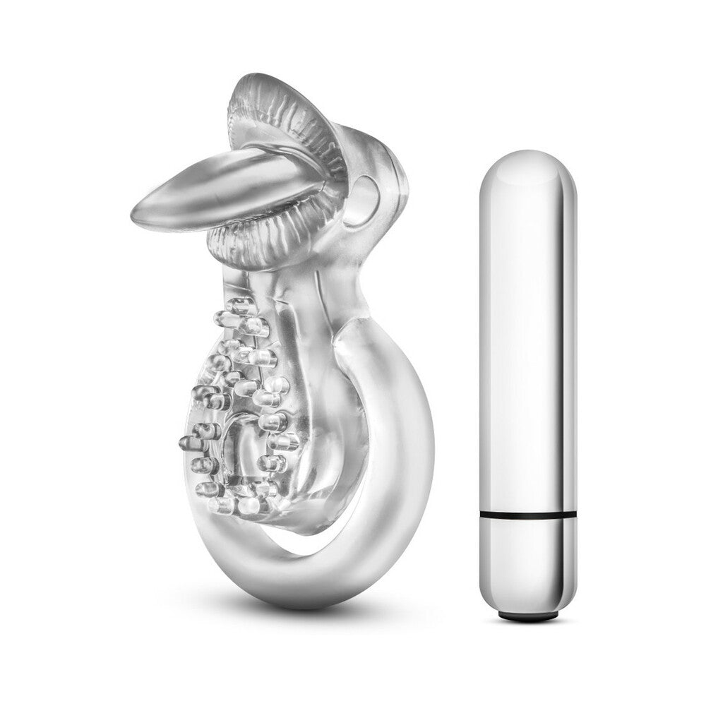Stay Hard 10 Function Vibrating Tongue Ring Clear