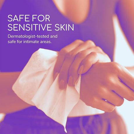 Astroglide Get Flirty Sex Toy Cleaner Wipes 20 Pack safe for sensitive skin, dermatologist-tested wipes for intimate areas.