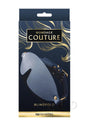 Bondage Couture Blindfold Blue packaging displaying exquisite design and bold color for sensory play.