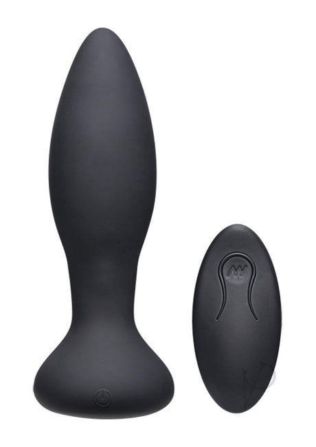 A-Play Vibe Experienced Anal Plug with Remote Control Black, featuring a sleek design and powerful internal motor.
