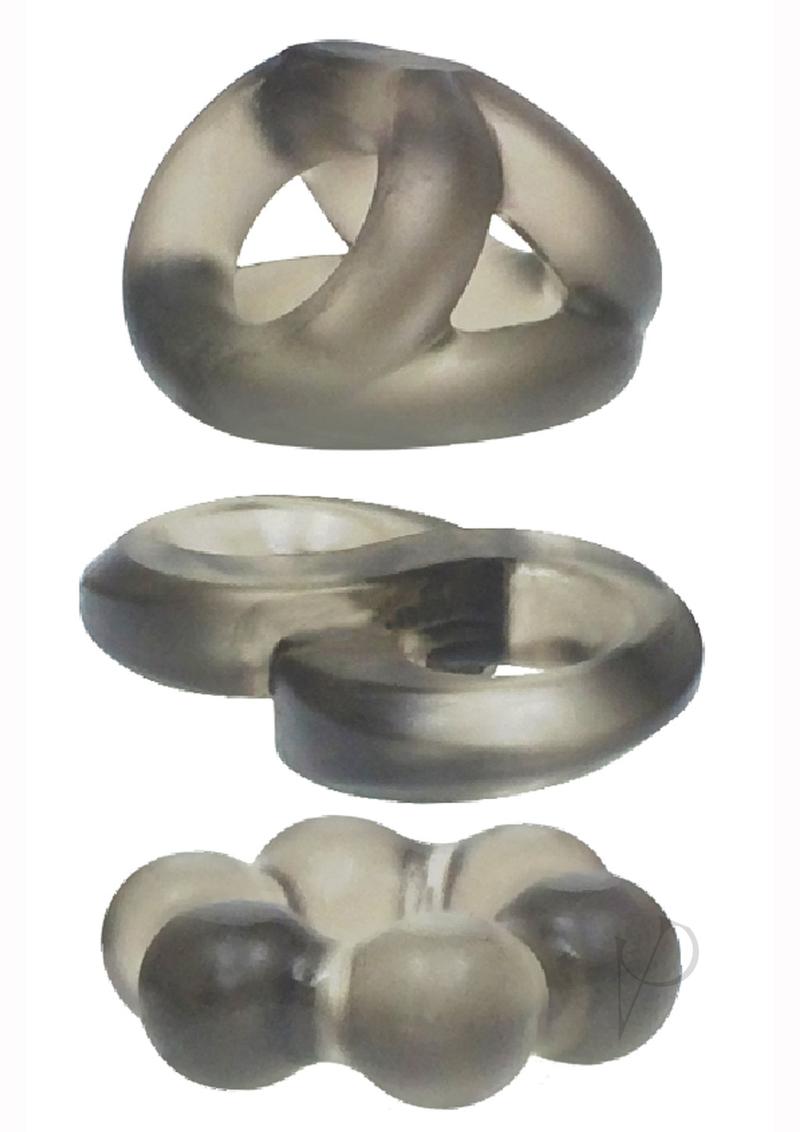 Phat Rings Smoke Chunky TPR Cock Rings in various designs to enhance pleasure and satisfaction.