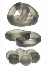 Phat Rings Smoke Chunky TPR Cock Rings in various designs to enhance pleasure and satisfaction.