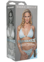 Main Squeeze Cherie Deville Ultraskyn Masturbator Pussy packaging featuring Cherie Deville in a bikini.