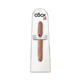King Cock 12 inches Slim Double Dildo Realistic Tan