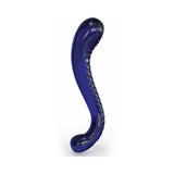 Icicles No. 70 Curved Dual-Ended Glass Dildo Blue