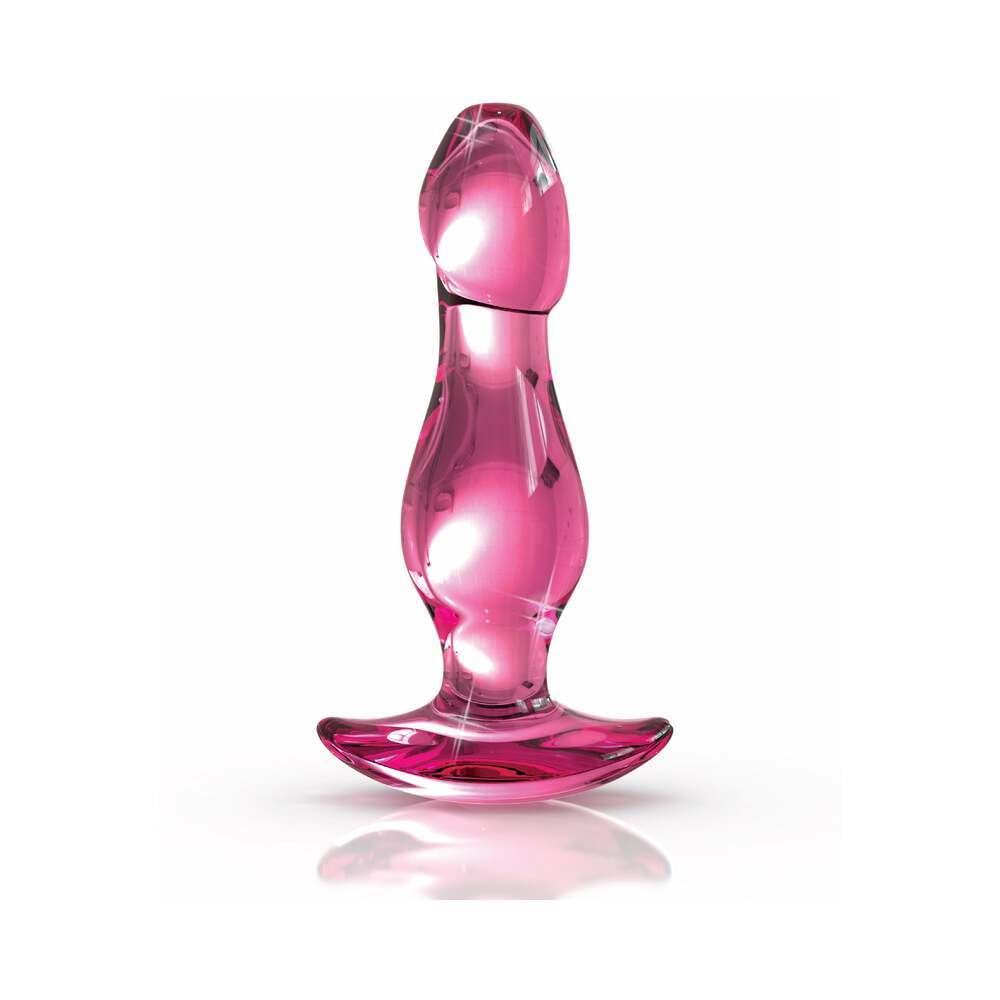Icicles No. 73 Glass Anal Plug Pink