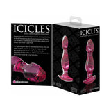 Icicles No. 73 Glass Anal Plug Pink