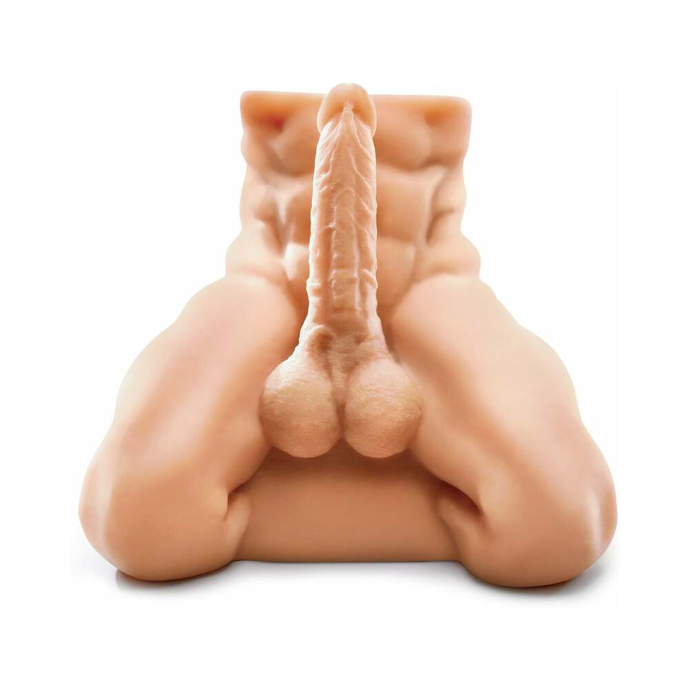 PDX Fuck Me Silly Man! Anal Masturbator With 8 inches Dildo Beige