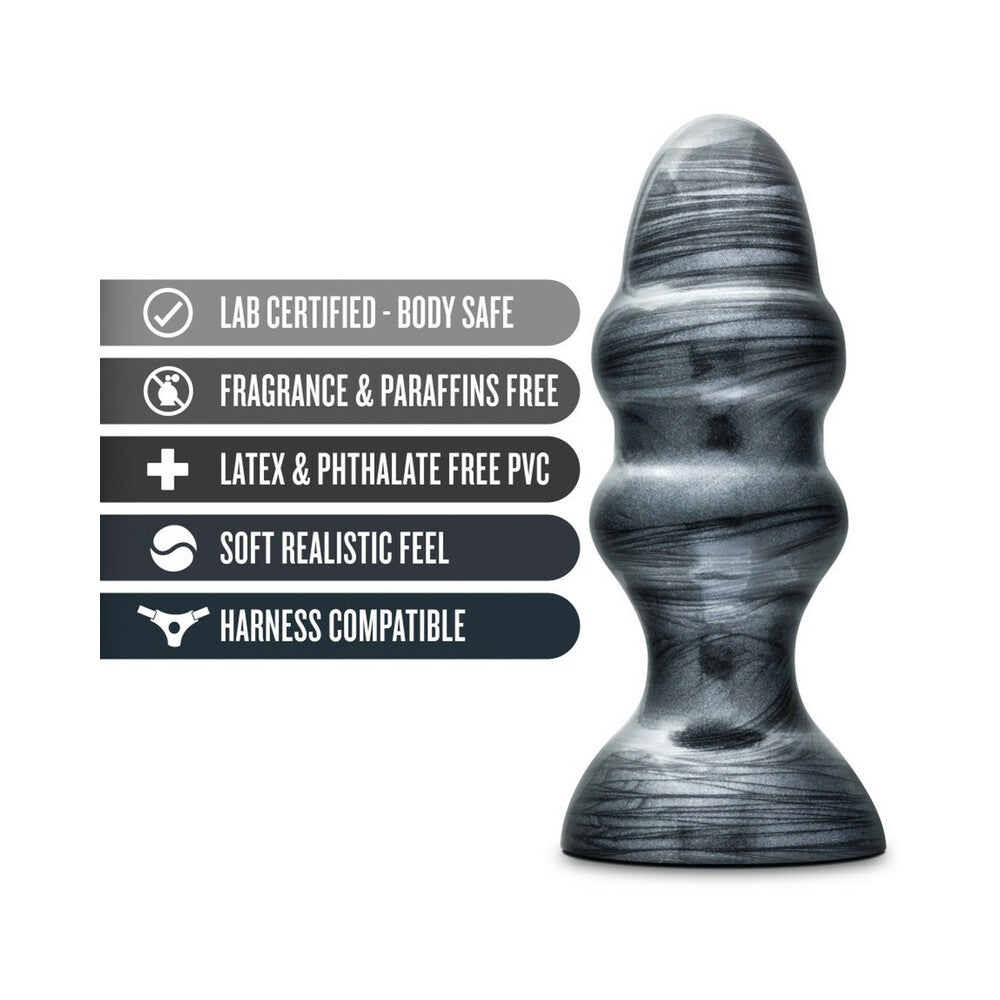 Blush Jet Stealth 6.5 inches Anal Plug Carbon Metallic Black