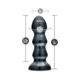 Blush Jet Black Jack 7 inches Anal Plug Carbon Metallic Black