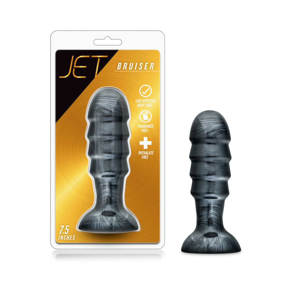 Blush Jet Bruiser 7.5 inches Anal Plug Carbon Metallic Black