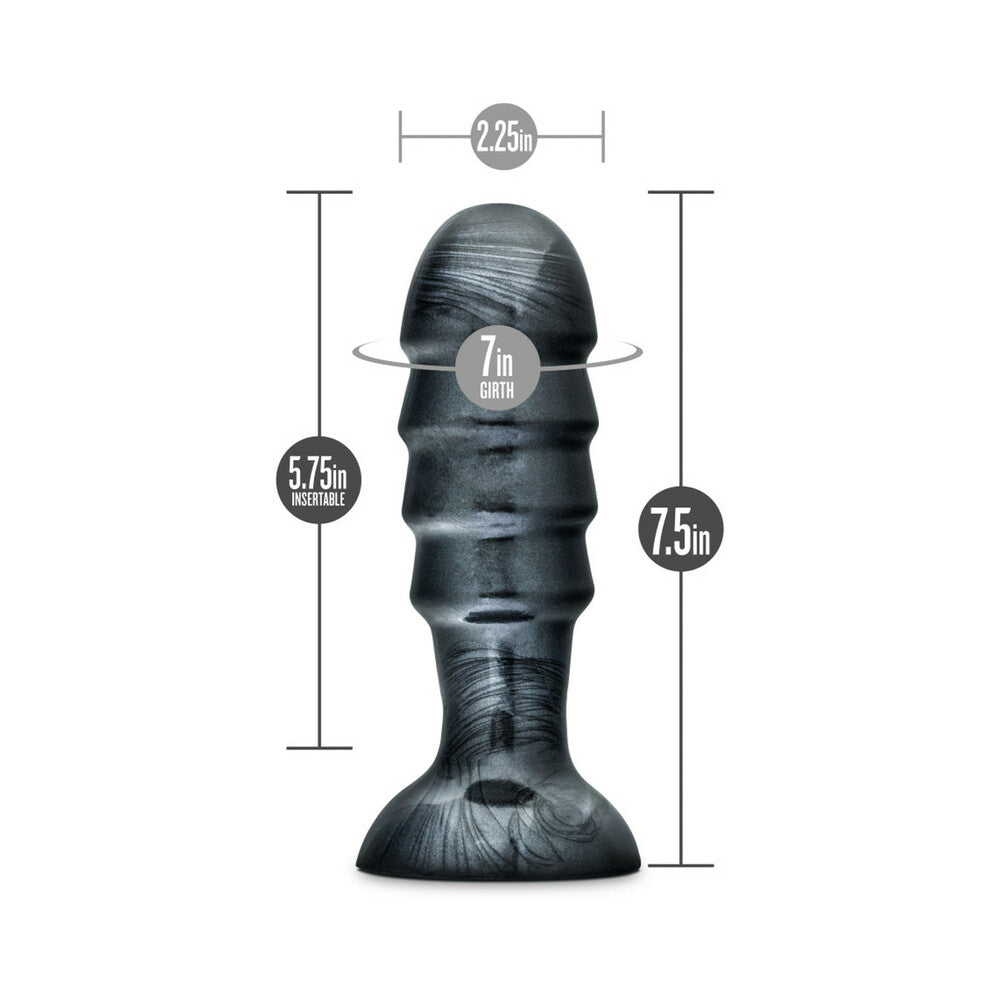 Blush Jet Bruiser 7.5 inches Anal Plug Carbon Metallic Black