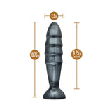 Blush Jet Destructor 10.75 inches Anal Plug Carbon Metallic Black