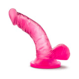 Naturally Yours 4 inches Mini Cock Realistic Dildo with Balls Pink