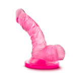 Naturally Yours 4 inches Mini Cock Realistic Dildo with Balls Pink