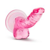 Naturally Yours 4 inches Mini Cock Realistic Dildo with Balls Pink
