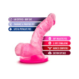 Naturally Yours 4 inches Mini Cock Realistic Dildo with Balls Pink