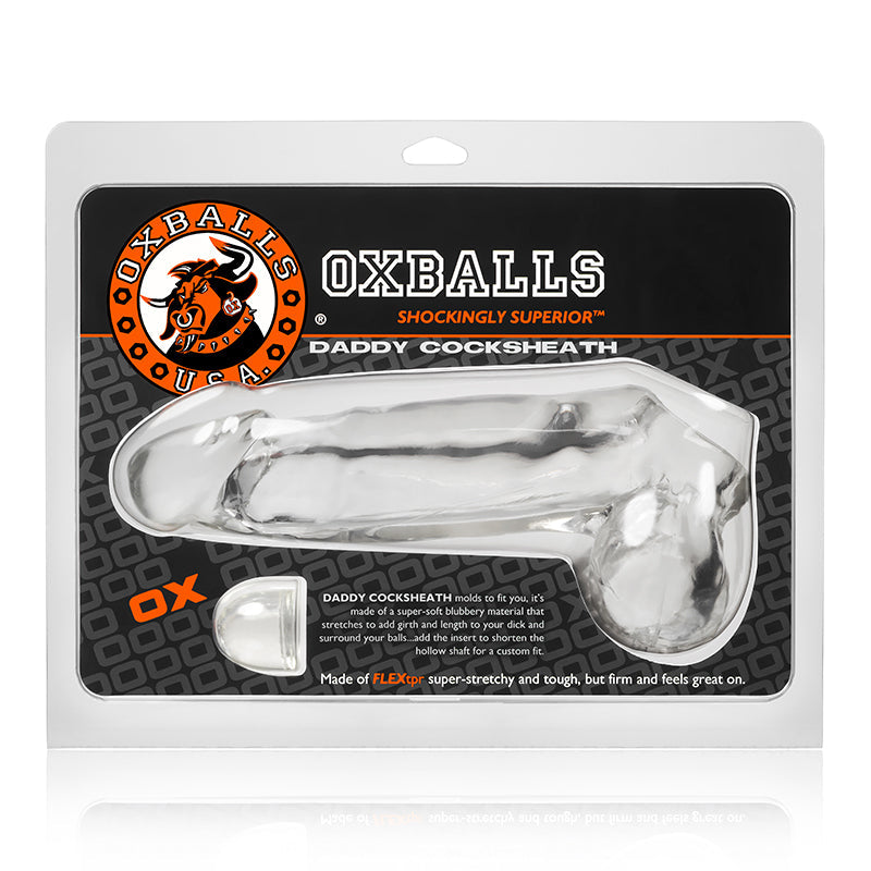Oxballs Daddy Cock Sheath - Clear