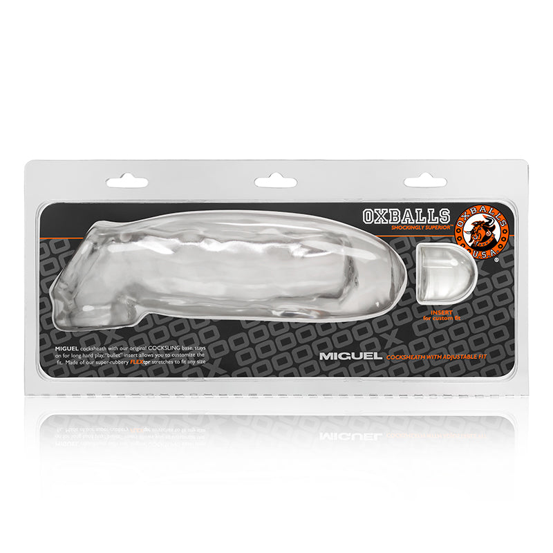 Oxballs Miguel Cock Sheath Penis Sleeve - Clear