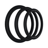 Rock Solid Tri-Pack Rubber Gasket (1.25in, 1.5in, 2in) Black