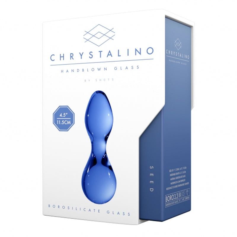 Chrystalino Seed Glass Plug - Blue