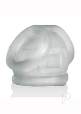 Oxballs Oxsling Silicone Blend Power Sling Frost in crystal-clear silicone, designed for optimal comfort and fit.
