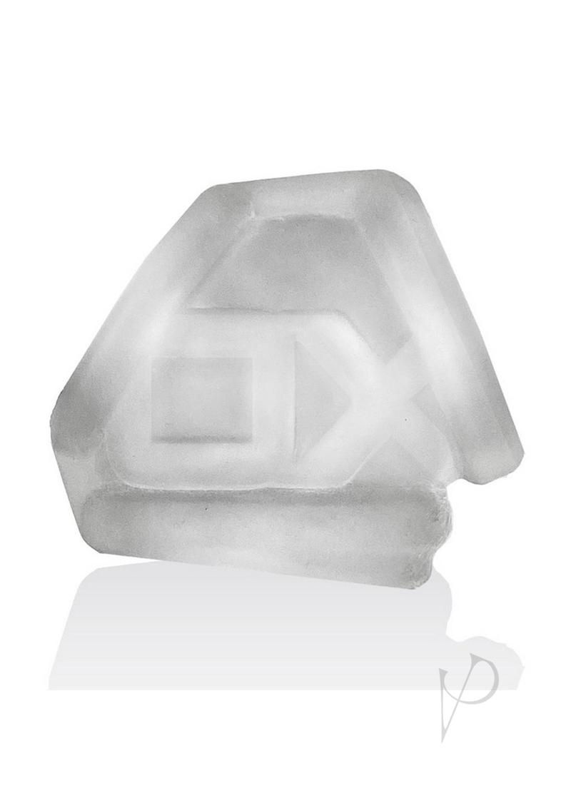 Oxballs Oxsling Silicone Blend Power Sling Frost in a clear silicone design, showcasing its unique blend of materials.