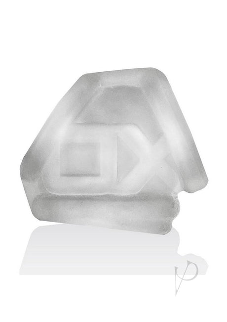 Oxballs Oxsling Silicone Blend Power Sling Frost in a clear silicone design, showcasing its unique blend of materials.
