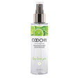 Coochy Fragrance Body Mist Key Lime Pie 4 Oz in a clear spray bottle with lime slices design.