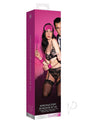 Ouch Introductory Bondage Kit No 2 4 Piece Pink packaging featuring soft cuffs and playful accessories.