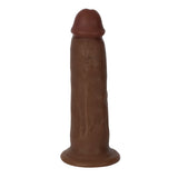 Jock 7 Inch Suction Cup Dong Chocolate showcasing realistic design and strong suction cup base.