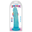 Lollicock 8 Inch Slim Stick Dildo Berry Ice - handcrafted translucent pleasure toy in a sleek profile.
