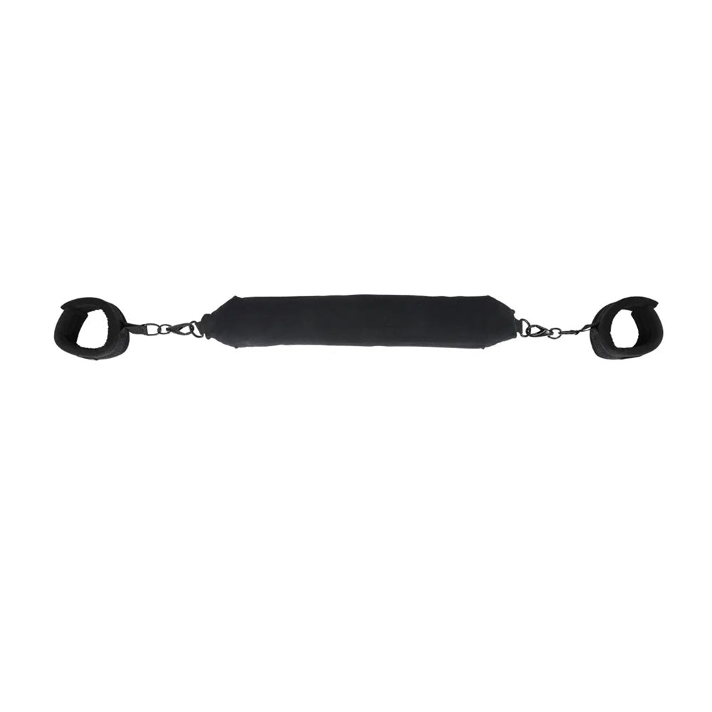 Sportsheets Pivot 23 Inch Padded Positioning Bar with cuffs for improving comfort and support during intimate play.