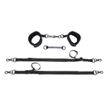 Sportsheets Pivot Connection Kit Restraint Cuffs with adjustable tethers and cuffs for versatile play and comfortable support.