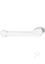 Glas G-Spot Pleasure Dildo Set (2 piece) Clear - smooth glass dildo with a curved design for targeted stimulation.