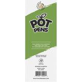 Wood Rocket Pot Pens 3 Pack packaging with humorous cannabis-themed design and clever quips.
