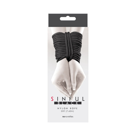 Sinful Nylon Rope 25 ' Black