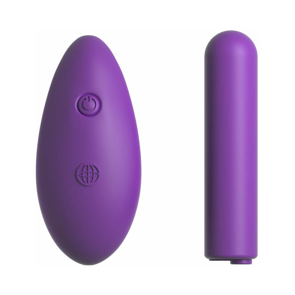 Fantasy For Her Crotchless Panty Thrill-Her & Vibrator Purple