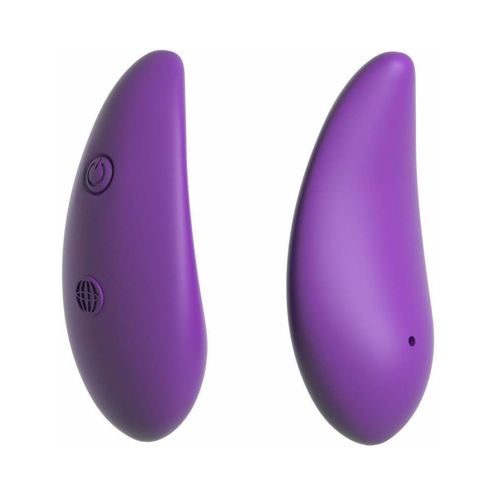 Fantasy For Her Crotchless Panty Thrill-Her & Vibrator Purple