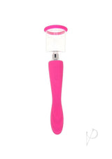 Inya Silicone Rechargeable Pump and Vibrator Pink, a sleek dual-function toy for vibrant pleasure.