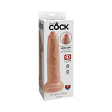 King Cock 9 inches Uncut Cock Realistic Dildo With Moveable Foreskin & Suction Cup Beige